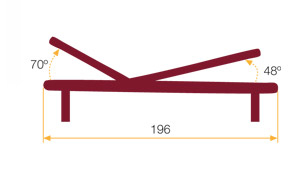 angulos para cama manual oria