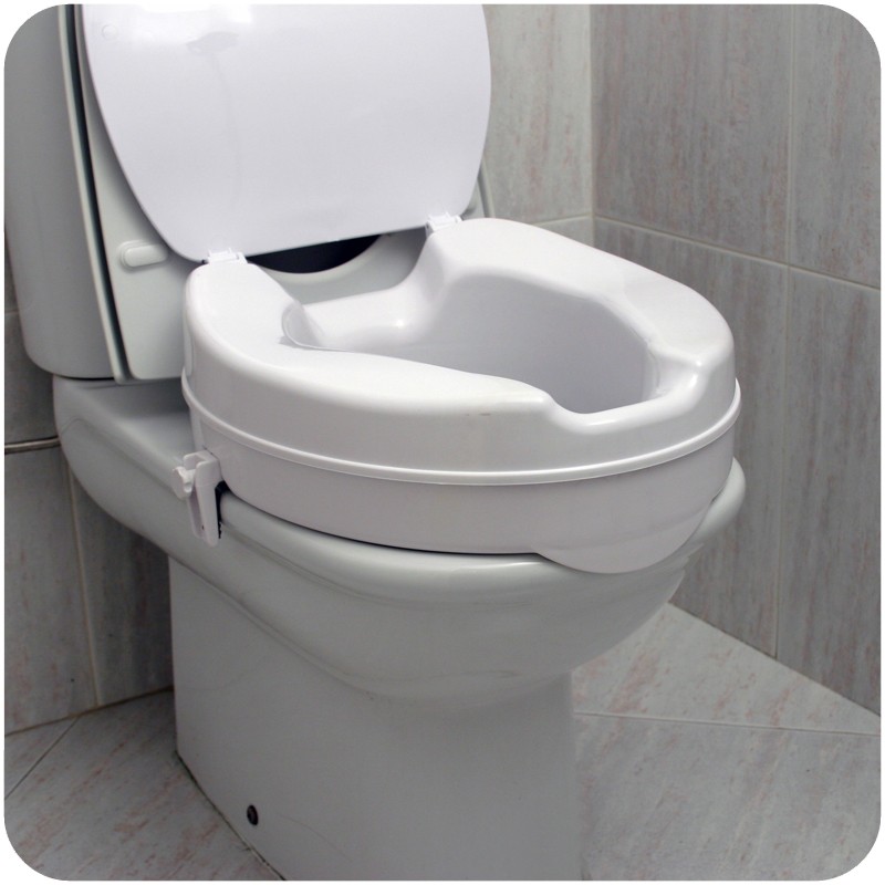 Asiento elevador wc 10cm. Standard con tapa