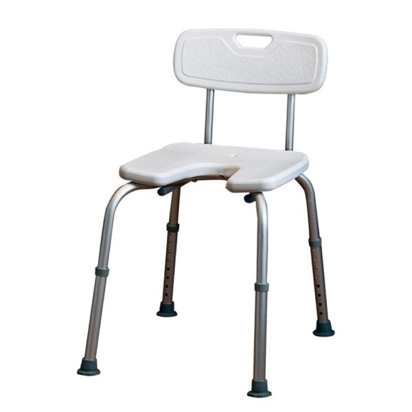 Silla de ducha con asiento en «u»