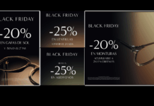 OPTICA2OOO celebra el Black Friday con descuentos de hasta el 25% en gafas, lentillas y audífonos
